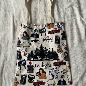 Twilight Screen Printed Canvas Tote Bag